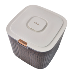 댕댕플러스 사료통 강아지 고양이 밀폐 사료 보관 대용량 습기차단, 1개, 12L, 반투명