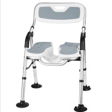 노인 목욕의자 어르신 환자용 장애인 임산부 4단 높이조절 가능 미끄럼방지 샤워의자, 1개, 그레이
