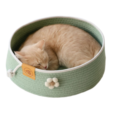 마브펫 고양이 바구니 숨숨집, 1개, 민트