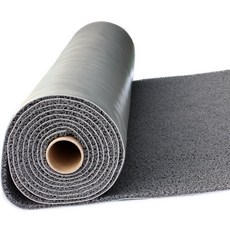 초면애 미끄럼방지 코일매트 10mm 두께 폭120cm*3M 그레이 단품형 현관매트, 회색, 1개