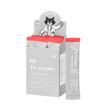 닥터펠리스 고양이 세븐플러스 케어 스틱 영양제 치킨, 15회분, 시니어, 1개