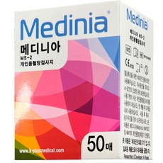 메디니아 혈당시험지 1박스 50매, 1개, 50개입