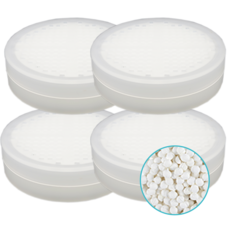 대림바스 디클린 염소제거 세라믹볼 호환필터 4개, 화이트