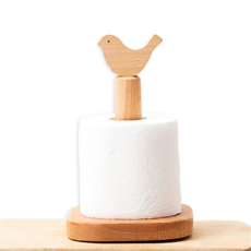 나무팩토리 원목 휴지걸이 휴지거치대 나무휴지 꽂이 홀더, 스몰버드, 1개