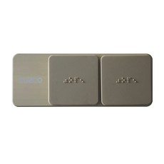 쿠스코 ZC-C90 2구 빌트인콘센트 매립콘센트, 콘센트+콘센트, 라만차올리브, 1개