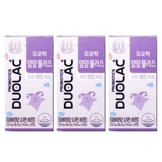 듀오락 얌얌 플러스 키즈 아기 프로바이오틱스 유산균 어린이 락토바실러스플란타럼 비피도박테리움 비피덤 비피더스균 신바이오틱스 장까지가는 약국 초등 학생 3살 5살 유산균, 3개, 80정
