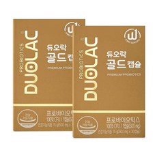 듀오락 골드캡슐 (30일분) 2개 특허 유산균 프로바이오틱스, 30정