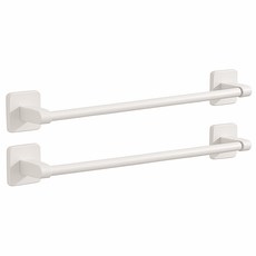 투데이리빙 1+1 무타공 대형 욕실 수건 걸이 강력 접착 부착식 호텔 화장실 고급 타올 거치대 접착식 다용도 만능 타월 걸이대, 2개, R98340W(아이보리