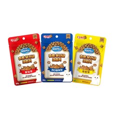 이나바 츄르 유산균 크런키 콤보 고양이스낵 츄르스낵, 60g, 3개, 혼합