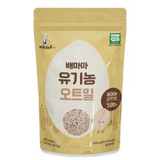 Baemama 孩童副食品即食燕麥粉, 200g, 1包, 燕麥片
