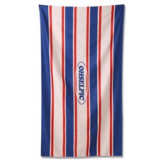 오셀픽 특대형 시그니처 스트라이프 비치타올 여행 소풍 비치타월 큰수건, 셀린 네이비, 1개