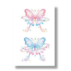 블링크 야광 형광 타투 문신 헤나 스티커 6장 세트, 6개, 3+3, 6종세트