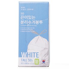 SD 束口垃圾袋 50入, 1個, 50L