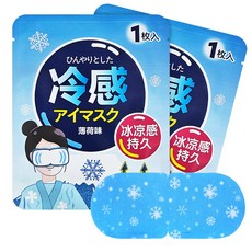 오늘하루 쿨프레쉬 쿨링 아이마스크 냉찜질 눈냉 케어용 냉안대, 4개, 10개입