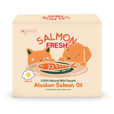 스푼풀 강아지 고양이 오메가-3 영양제 FRESH 미국 직수입 천연 연어 오일 220mg, 3박스, 오메가3, 42정 3박스, 오메가3, 42정