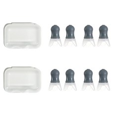 플랜와이 미니 기압 조절 소음 방지 귀마개 E-, 2세트, 4개입