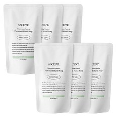 에이센트 버블 솝 핸드워시 리필 파우치 200ml 6개입+6개입 (총 12개), 시그니처솝 6개, 시그니처솝 6개