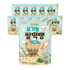 아이배냇 유아용 롱떡뻥, 12개, 30g, 시금치맛