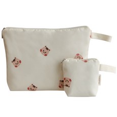 돗투돗 어린이집 방수 기저귀파우치+미니파우치 세트, 돗람이