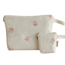 돗투돗 어린이집 방수 기저귀파우치+미니파우치 세트, 베이비바니