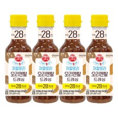 오뚜기 오리엔탈 저칼로리 드레싱 320g 가정용 다이어트용, 4개