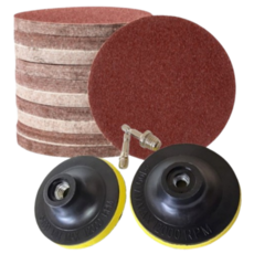 제노랩 4인치 원형 연마사포 10종 100장 세트 드릴용 그라인더용, 1세트
