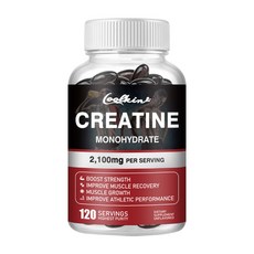 크레아틴 모노하이드레이트 2 100mg - 근육 건강 남성 건강 에너지 및 지구력, 1개, 60정