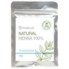 인도산 100 % 천연 헤나 가루 저자극 염색약, 투명, 1개
