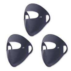 닥터쇼닝 2+1 풀페이스 골프마스크 여름용 자외선차단 얼굴가리개 쿨링 마스크, 다크그레이 3P, 3개