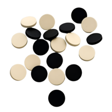 달래봄 심플 무광 매트 가디건 의류 수선 단추, 10개, 블랙