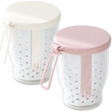 네오플램 후르츠팟 과일컵 2p 아이보리+핑크, 2개