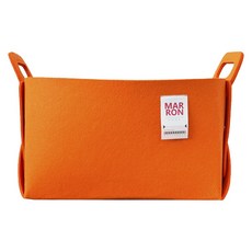 마롱즈 접이식 펠트 수납 바구니, 텐져린, 1개