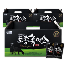 국내산 토종 흑염소진액 자연방목 흑염소 엑기스 보약 기력회복 건강즙, 2.1L, 3개