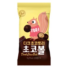 산과들에 다크초코토리 초코볼 과자, 15g, 50개
