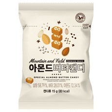 산과들에 아몬드 버터 캔디 15g, 50개