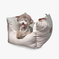 쁘리엘르 몰리 강아지 카시트, 그레이, 1개