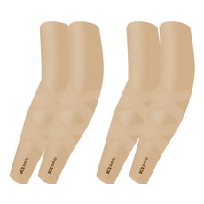 K2 safety 2x핏 쿨토시 자외선차단 팔토시 여름토시, 베이지2p+베이지2p, 1세트