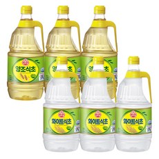 양조식초 1.8L 3개 + 화이트식초 1.8L 3개, 6개