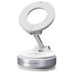 스위코 맥세이프 차량용 무한흡착 핸드폰 거치대, 화이트, 1개 화이트, 1개