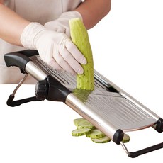 (당일발송) 주방고수 만도린 채칼 두께조절 슬라이서 미끄럼방지 손잡이, 1개