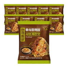 한끼통살 후식주먹밥 샤브계란맛, 10개, 100g
