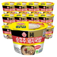 [신제품] 오뚜기 얼큰 순후추 돼지국밥, 12개, 311g