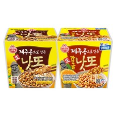 오뚜기 제주콩으로 만든 생낫또 168g 3개+생감귤낫또 171g 3개, 1세트, 1.017kg