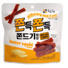 쫀득쫀득 쫀드기 버터구이 오징어맛, 50g, 12개