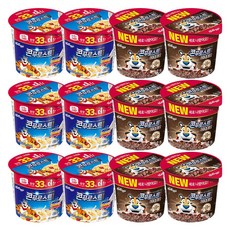 켈로그 컵시리얼 40g (콘푸로스트 다크초코6 콘푸로스트6), 1개, 480g