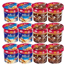 켈로그 컵시리얼30g 12개(콘푸로스트*6+첵스초코*6), 1세트