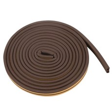 바이트 문 틈새막이 D형, 1개, 브라운