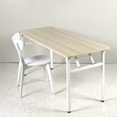 나인홈 밀키 절탁자 사무용 접이식 테이블 입식책상 1200x450, 메이플비치