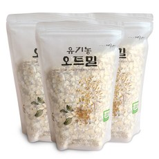 먹놀잼 유기농 오트밀, 450g, 3개