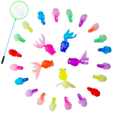 토이다락방 말랑피쉬 금붕어 물고기 낚시 놀이, 물고기 25마리, 1개